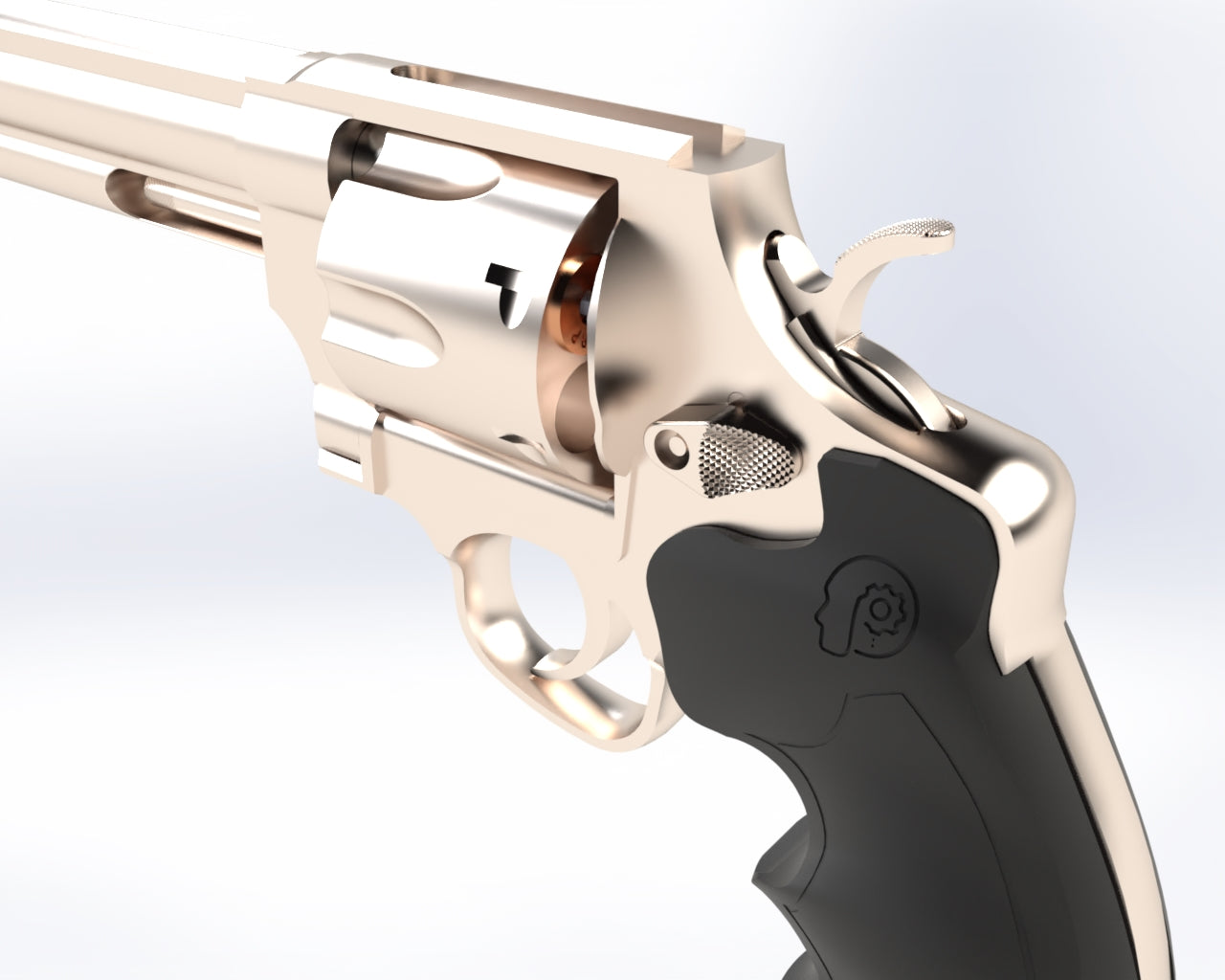 3D Printed S&W revolver